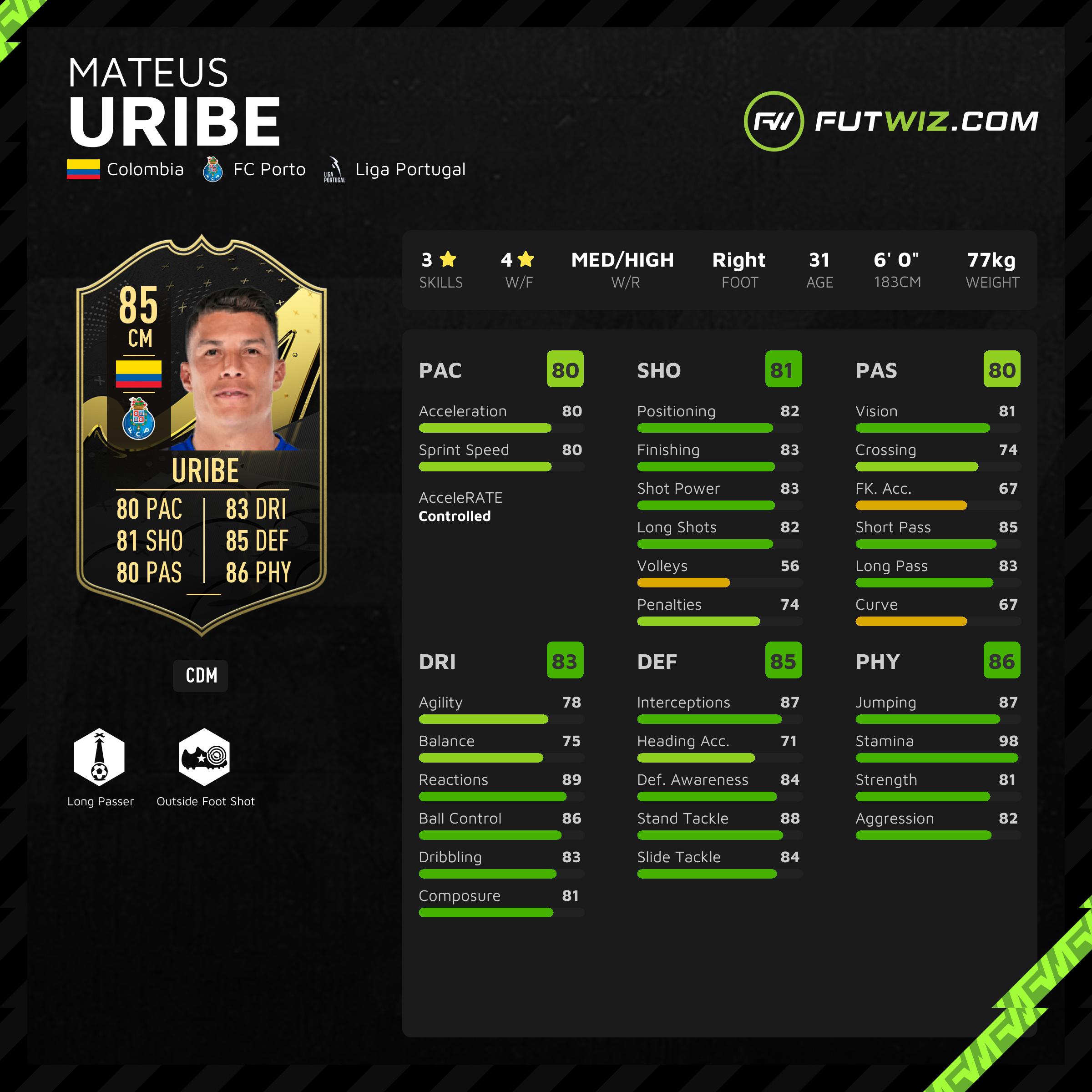 Mateus Uribe Fifa 23 