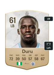 Ebube Duru FC 26 Icon Swaps card