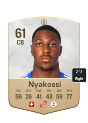 Roggerio Nyakossi FC 26 Icon Swaps card