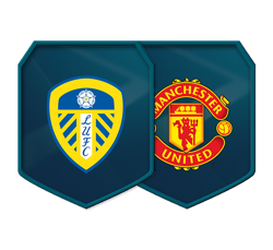 Leeds United v Manchester United logo