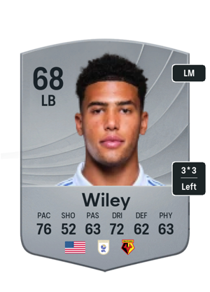 Caleb Wiley EA fc26 Silver Common - rated 68