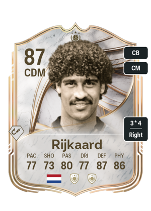Frank Rijkaard EA FC26 Icon - rated 87