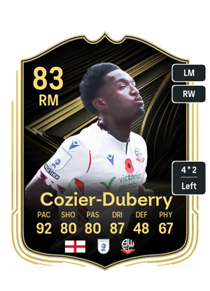 Amario Cozier Duberry EA FC26 TOTW Rated 83 amario-cozier-duberry-ea-fc26-totw-rated-83
