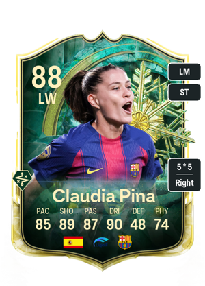 Claudia Pina EA FC26 Winter Wildcard - rated 88