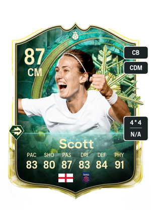 Jill Scott EA FC26 Winter Wildcard Hero - rated 87