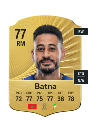 Mourad Batna EA FC26 Gold Rare - rated 77