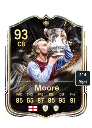 Moore Icon Bobby Moore EA FC26 Trophy Titans Icon - rated 93
