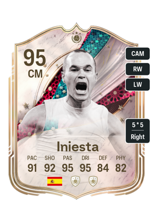 Andres Iniesta EA FC26 FOF Captains Icon - rated 95