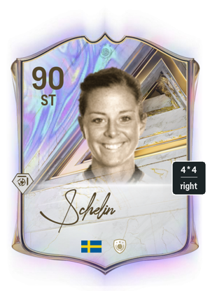 Lotta Schelin 90 Icon FC 27 Price, In-Game Stats & PlayStyles | FUTWIZ