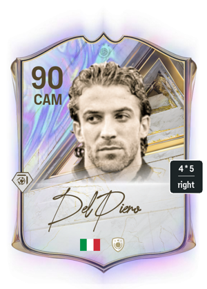 Sprinter Game Icon Alessandro Del Piero 90 Icon FC 27 Price, In-Game Stats & PlayStyles ...