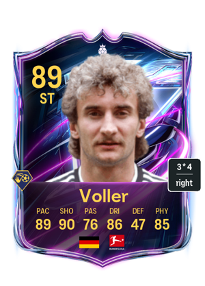 Rudi Voller 89 Hero FC 27 Price, In-Game Stats & PlayStyles | FUTWIZ
