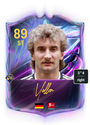 Rudi Voller 89 Hero FC 27 Price, In-Game Stats & PlayStyles | FUTWIZ