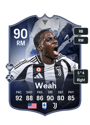 Previous version of Timothy Weah